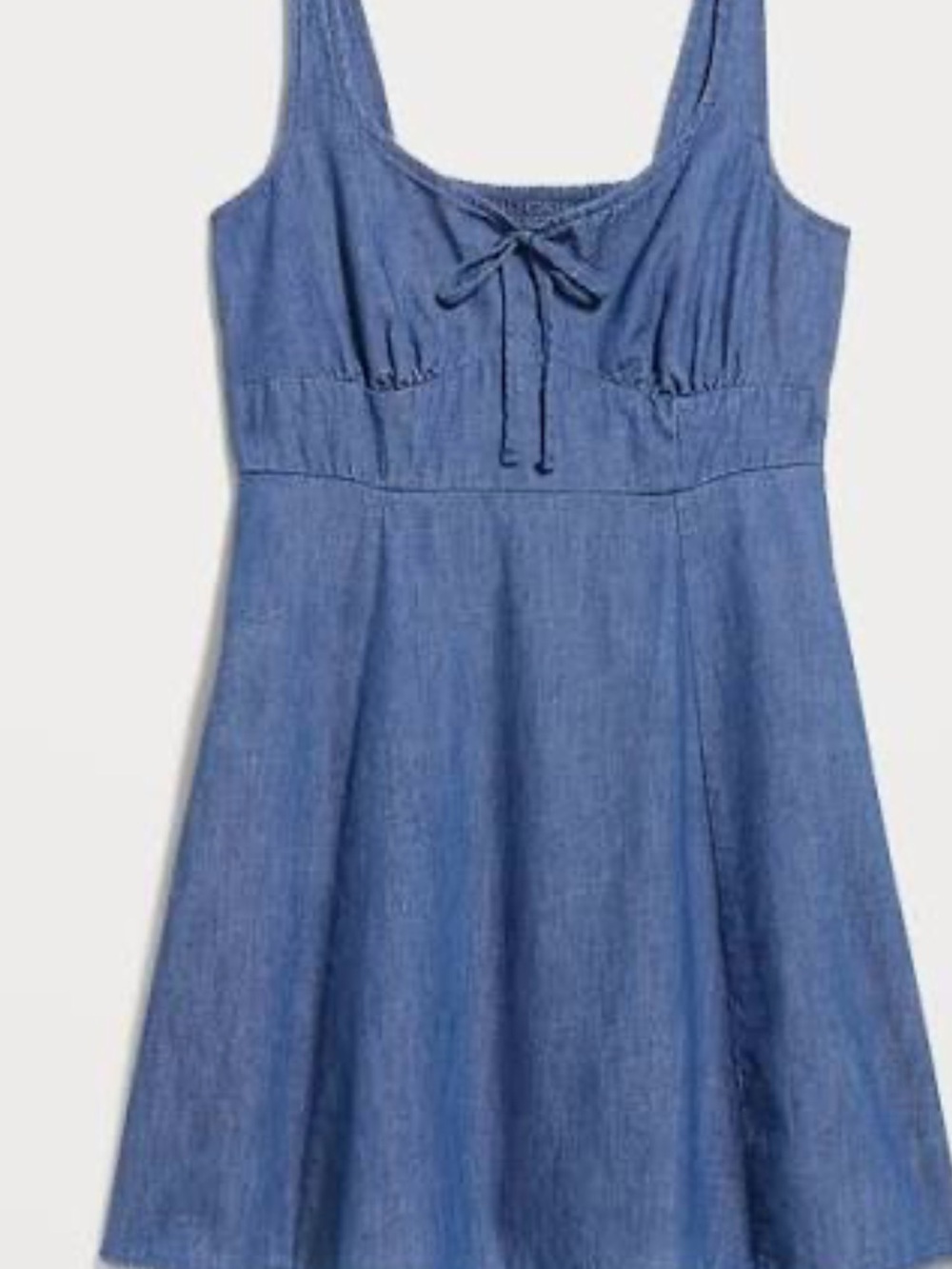 Old Navy Blue Denim Tie-Front Sundress